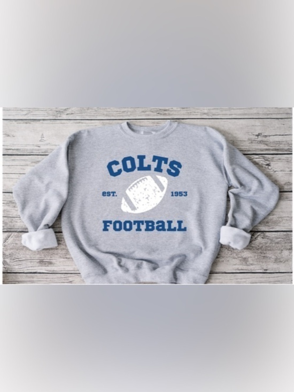 Colts Retro Football Crewneck